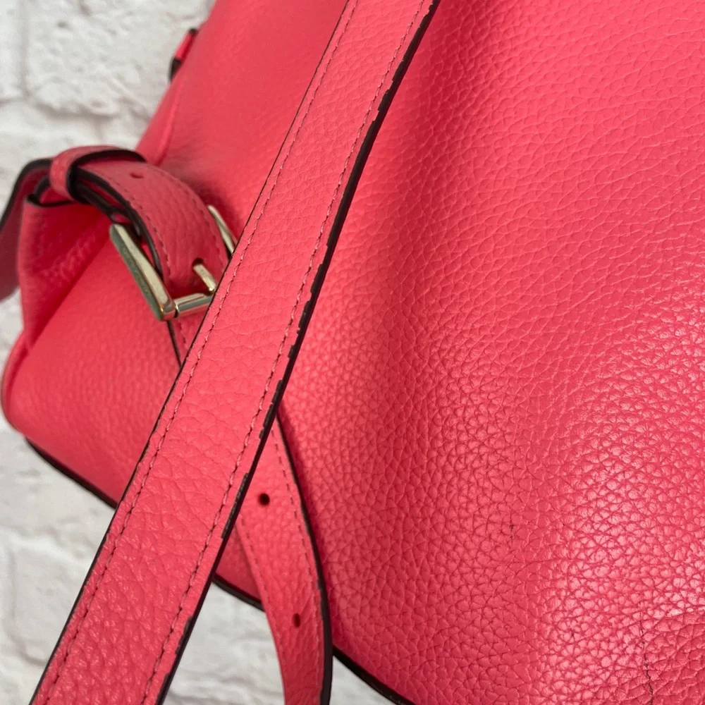 Kate Spade Day Pack Medium Coral Leather Backpack